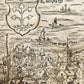 1572 LINDAU GERMANY MAP from SEBASTIAN MUNSTER COSMOGRAPHY antique