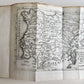 1758 JULIUS CAESAR ILLUSTRATED w/ MAPS DE BELLO GALICO et CIVILI antique PIGSKIN
