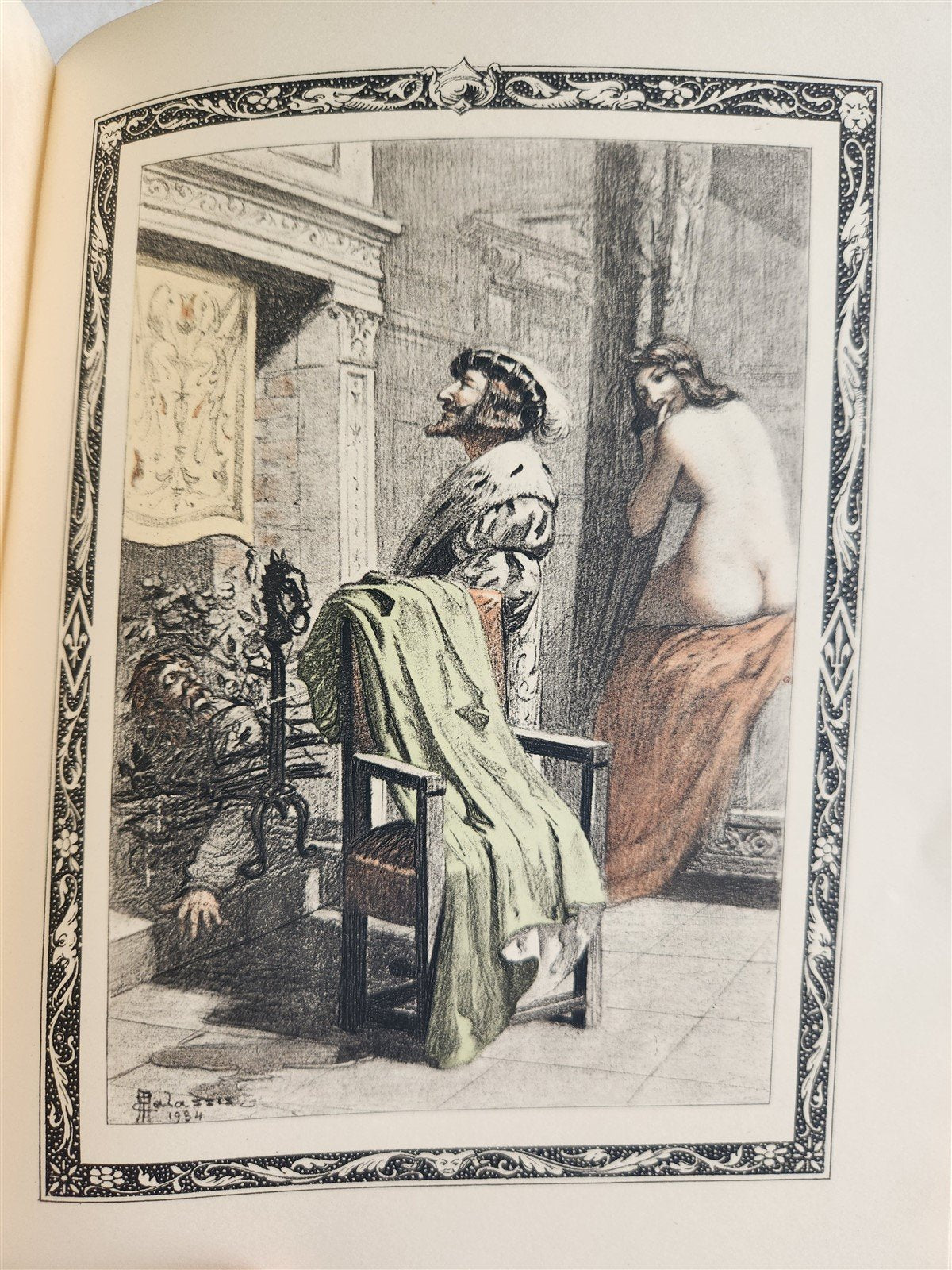 1935 FRENCH EROTIC ILLUSTRATED antique Vies des Dames Galantes 3 VOLUMES