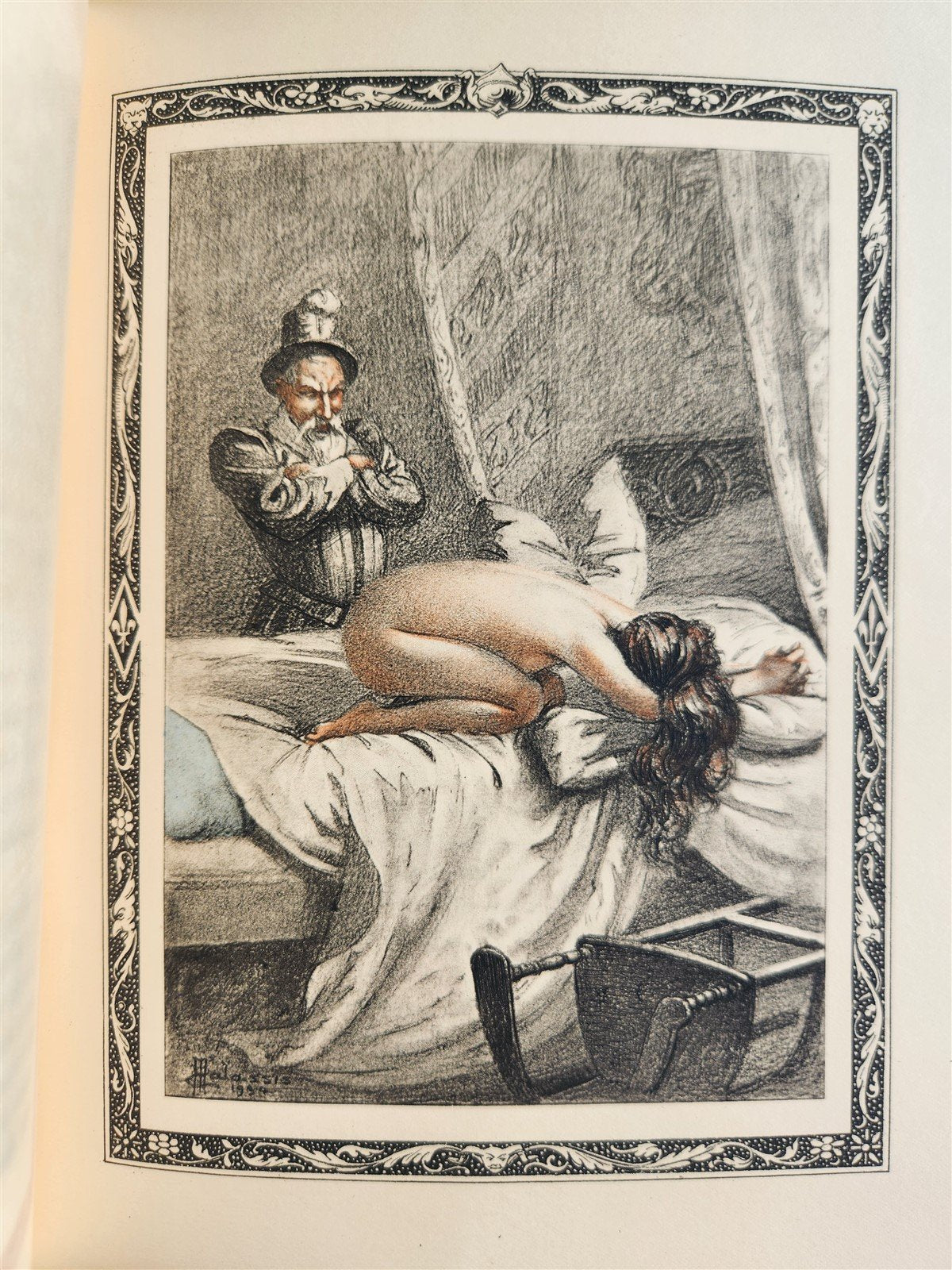 1935 FRENCH EROTIC ILLUSTRATED antique Vies des Dames Galantes 3 VOLUMES