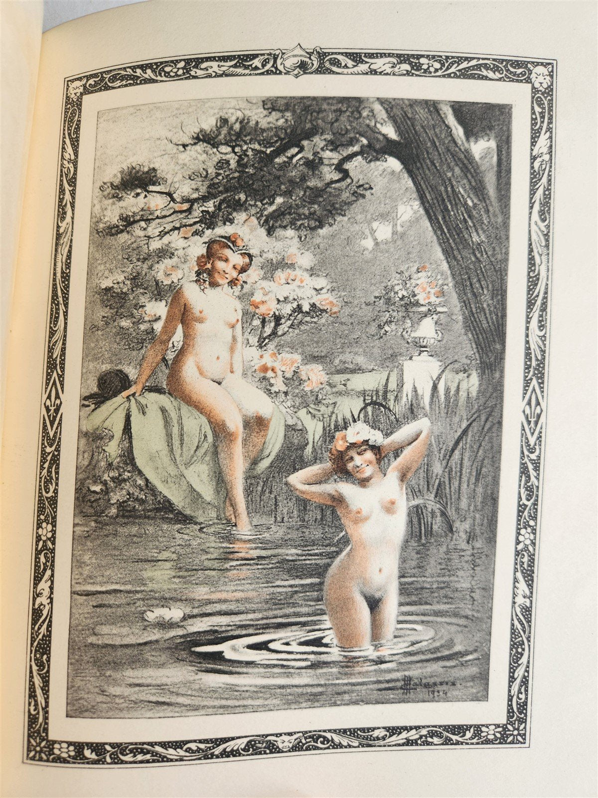 1935 FRENCH EROTIC ILLUSTRATED antique Vies des Dames Galantes 3 VOLUMES