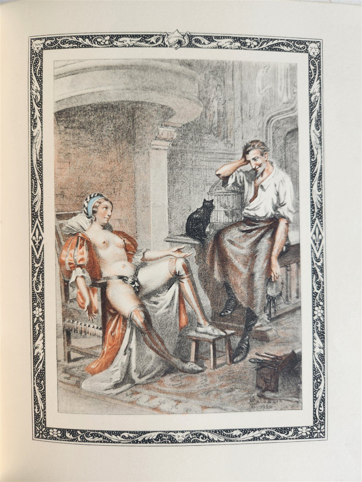 1935 FRENCH EROTIC ILLUSTRATED antique Vies des Dames Galantes 3 VOLUMES