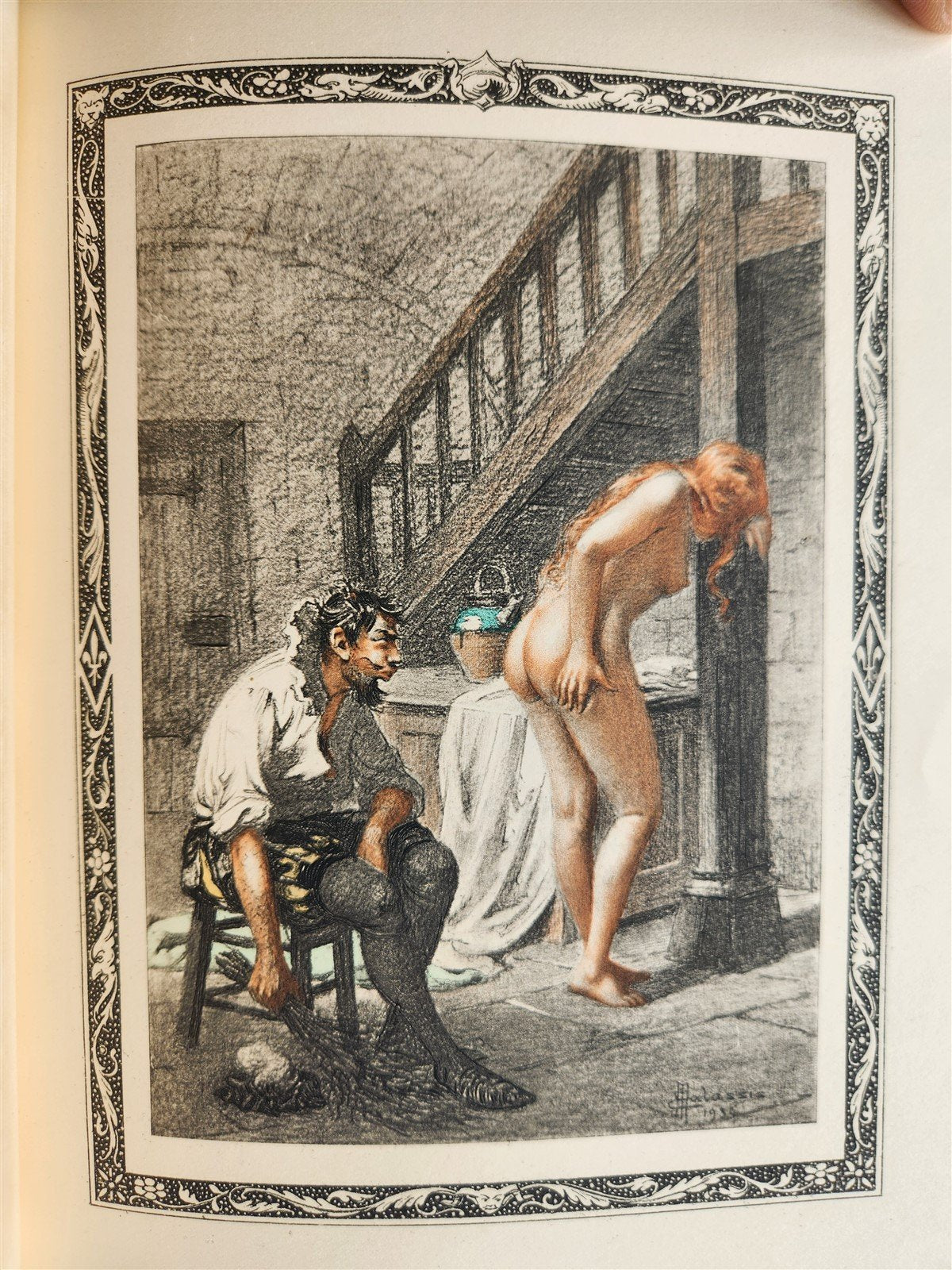 1935 FRENCH EROTIC ILLUSTRATED antique Vies des Dames Galantes 3 VOLUMES
