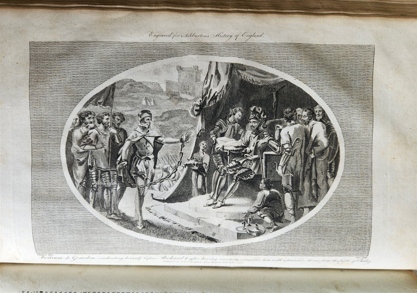 1795 HISTORY OF ENGLAND BRUTUS BEFORE JULIUS CAESAR antique FOLIO ILLUSTRATED