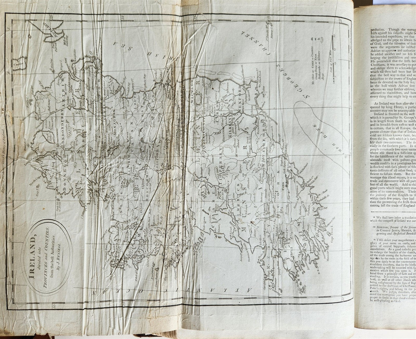 1795 HISTORY OF ENGLAND BRUTUS BEFORE JULIUS CAESAR antique FOLIO ILLUSTRATED