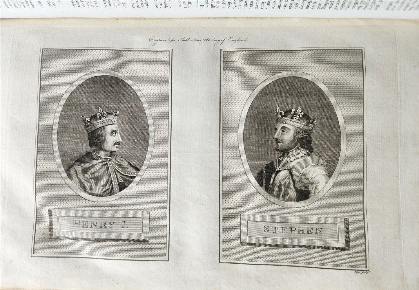 1795 HISTORY OF ENGLAND BRUTUS BEFORE JULIUS CAESAR antique FOLIO ILLUSTRATED