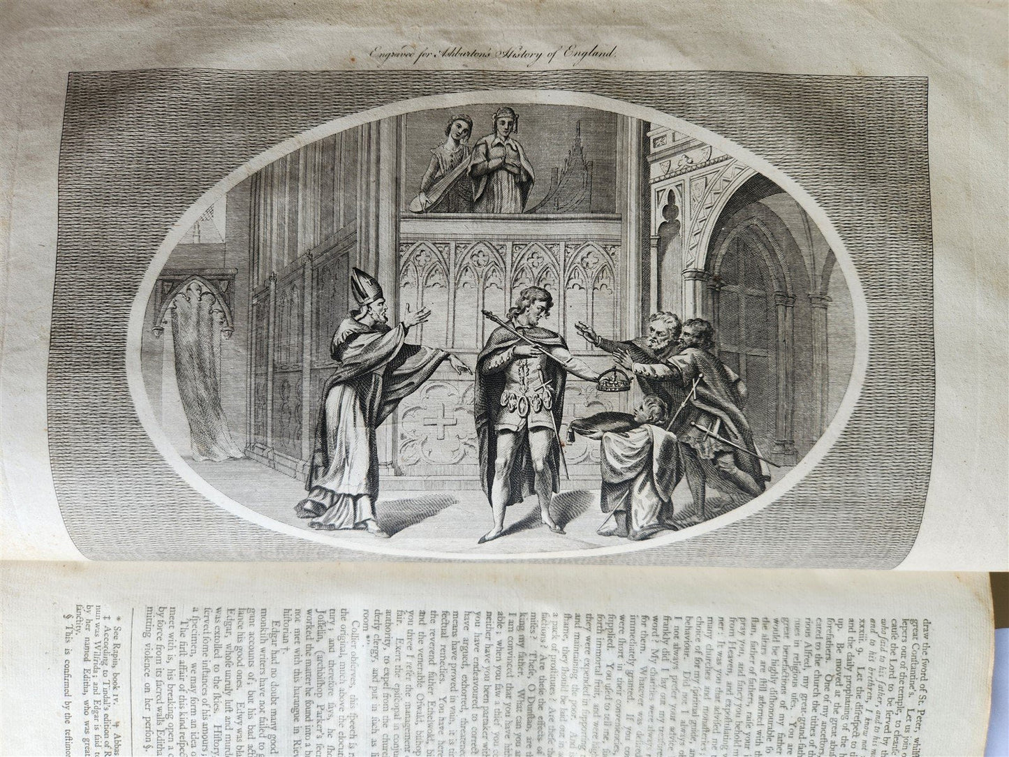 1795 HISTORY OF ENGLAND BRUTUS BEFORE JULIUS CAESAR antique FOLIO ILLUSTRATED