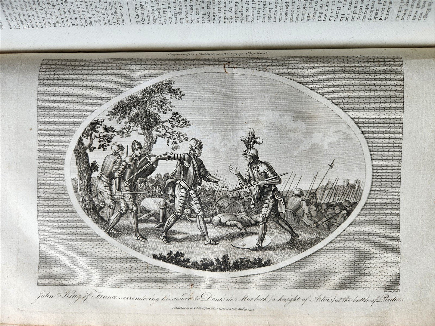 1795 HISTORY OF ENGLAND BRUTUS BEFORE JULIUS CAESAR antique FOLIO ILLUSTRATED