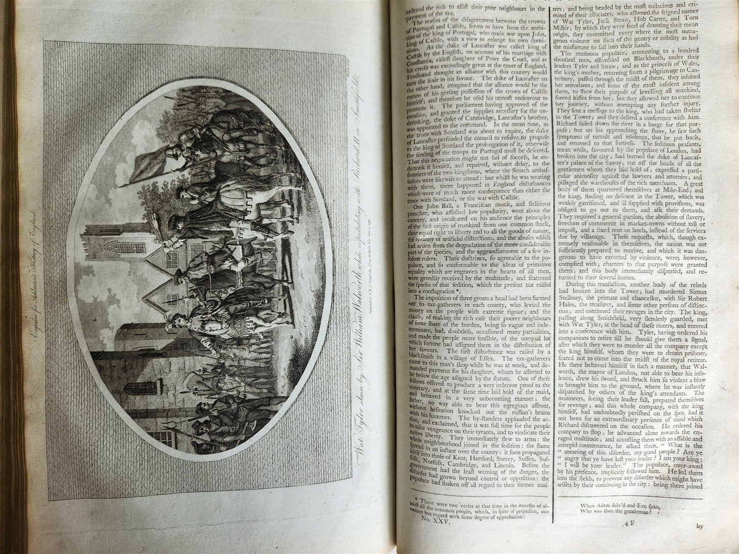 1795 HISTORY OF ENGLAND BRUTUS BEFORE JULIUS CAESAR antique FOLIO ILLUSTRATED