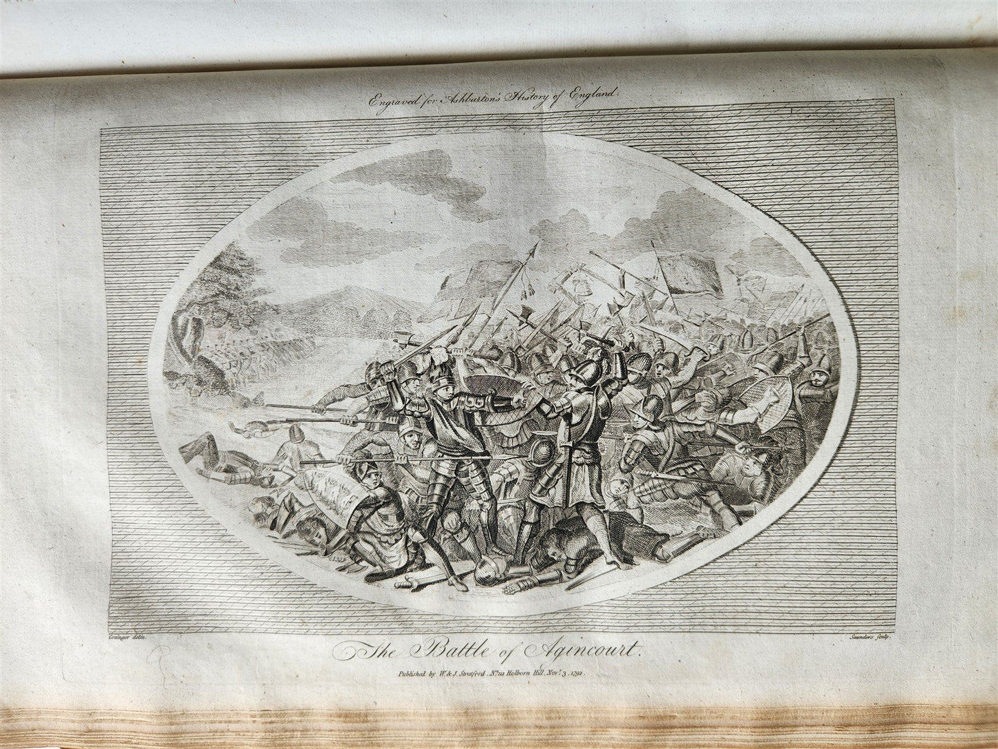 1795 HISTORY OF ENGLAND BRUTUS BEFORE JULIUS CAESAR antique FOLIO ILLUSTRATED