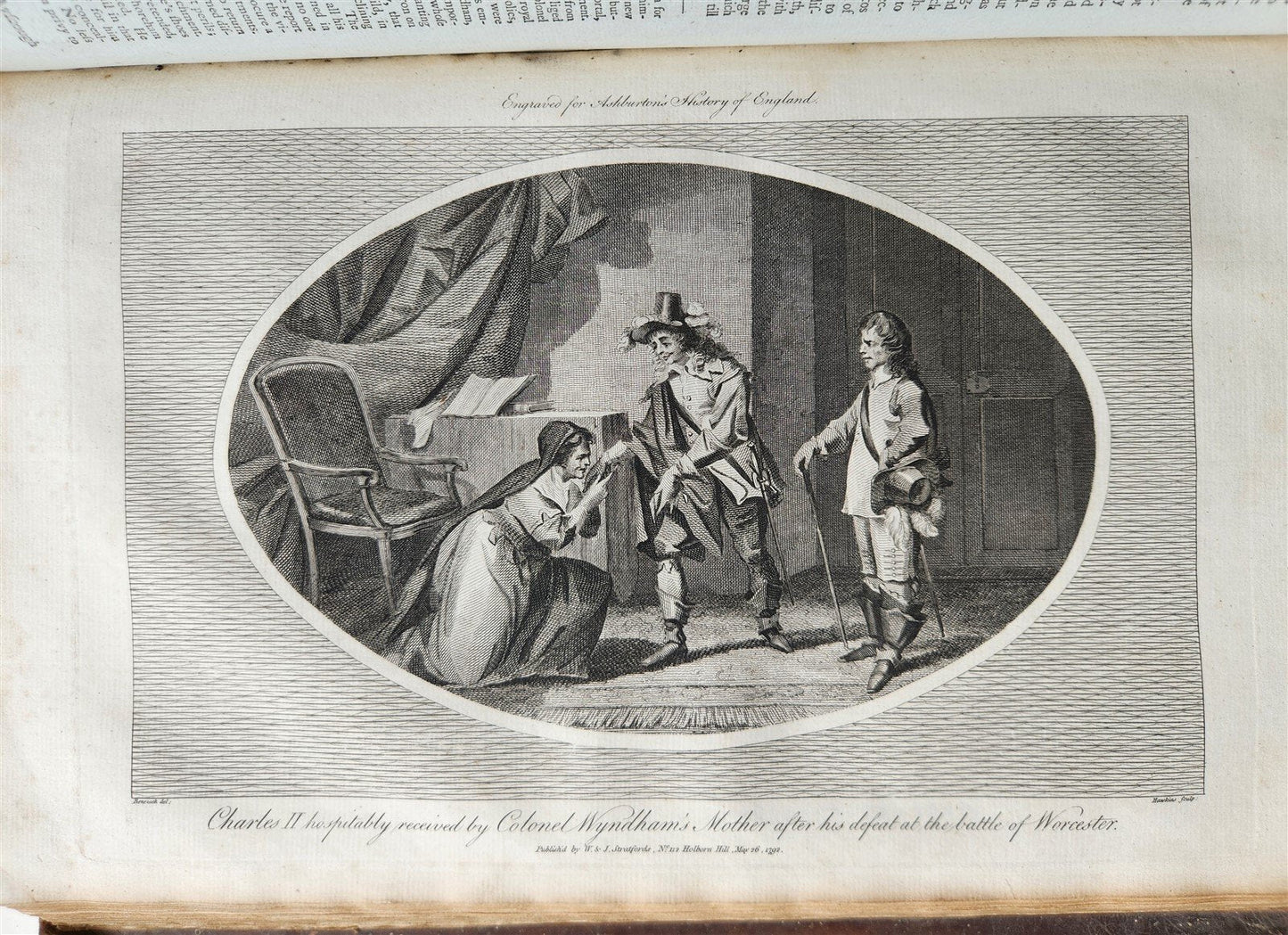 1795 HISTORY OF ENGLAND BRUTUS BEFORE JULIUS CAESAR antique FOLIO ILLUSTRATED