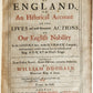1675 BARONAGE OF ENGLAND LIVES & ACTIONS of ENGLISH NOBILITY antique FOLIO
