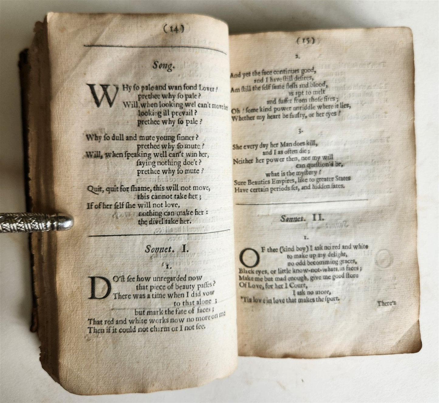 1646 FRAGMENTA AUREA by JOHN SUCKLING antique in ENGLISH 17th CENTURY