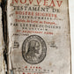 1640 BIBLE in FRENCH RARE ILLUSTRATED LE NOUVEAU TESTAMENT antique VELLUM BOUND