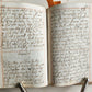 1790 GERMAN RELIGIOUS MANUSCRIPT 411 pages antique VELLUM BINDING