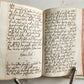 1790 GERMAN RELIGIOUS MANUSCRIPT 411 pages antique VELLUM BINDING