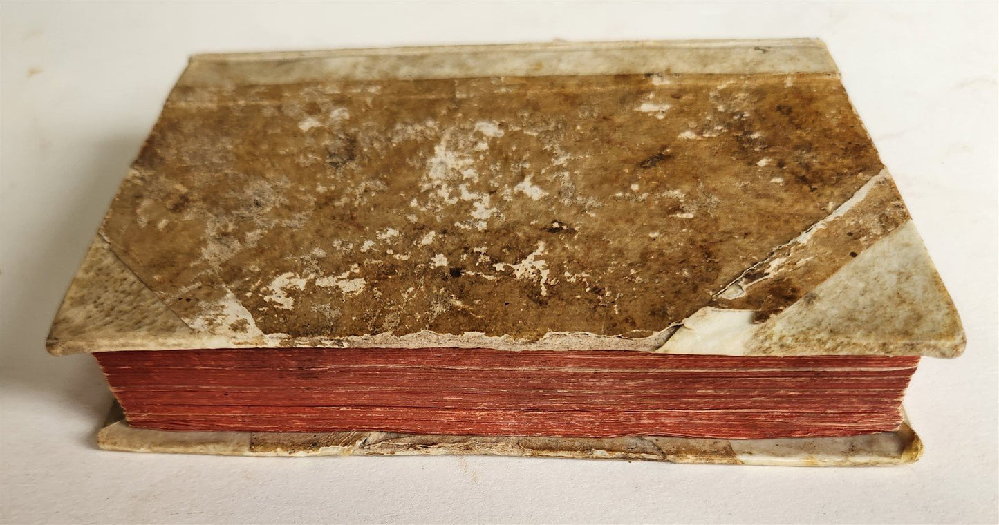 1790 GERMAN RELIGIOUS MANUSCRIPT 411 pages antique VELLUM BINDING