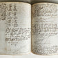1848 GEOMETRY ILLUMINATED GERMAN MANUSCRIPT on PAPER 170 pages antique