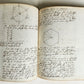 1848 GEOMETRY ILLUMINATED GERMAN MANUSCRIPT on PAPER 170 pages antique
