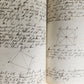 1848 GEOMETRY ILLUMINATED GERMAN MANUSCRIPT on PAPER 170 pages antique