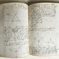 1848 GEOMETRY ILLUMINATED GERMAN MANUSCRIPT on PAPER 170 pages antique