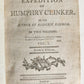 c1800 Expedition of Humphry Clinker by TOBIAS SMOLLET antique 2 VOLS ILLUSTRATED