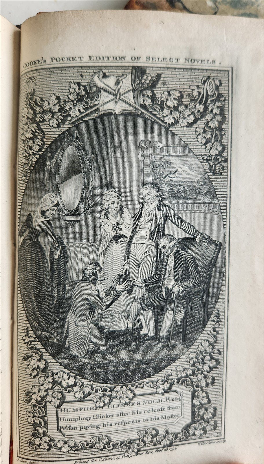 c1800 Expedition of Humphry Clinker by TOBIAS SMOLLET antique 2 VOLS ILLUSTRATED