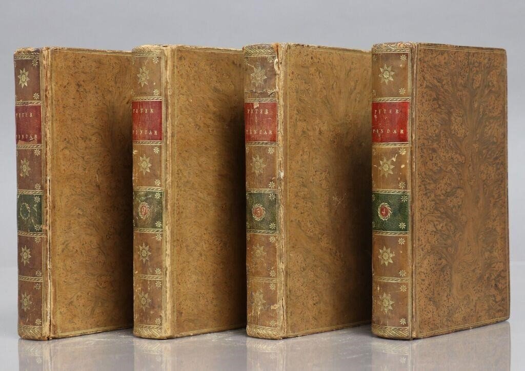 1794 WORKS of PETER PINDAR 4 VOLUMES antique POETRY in ENGLISH