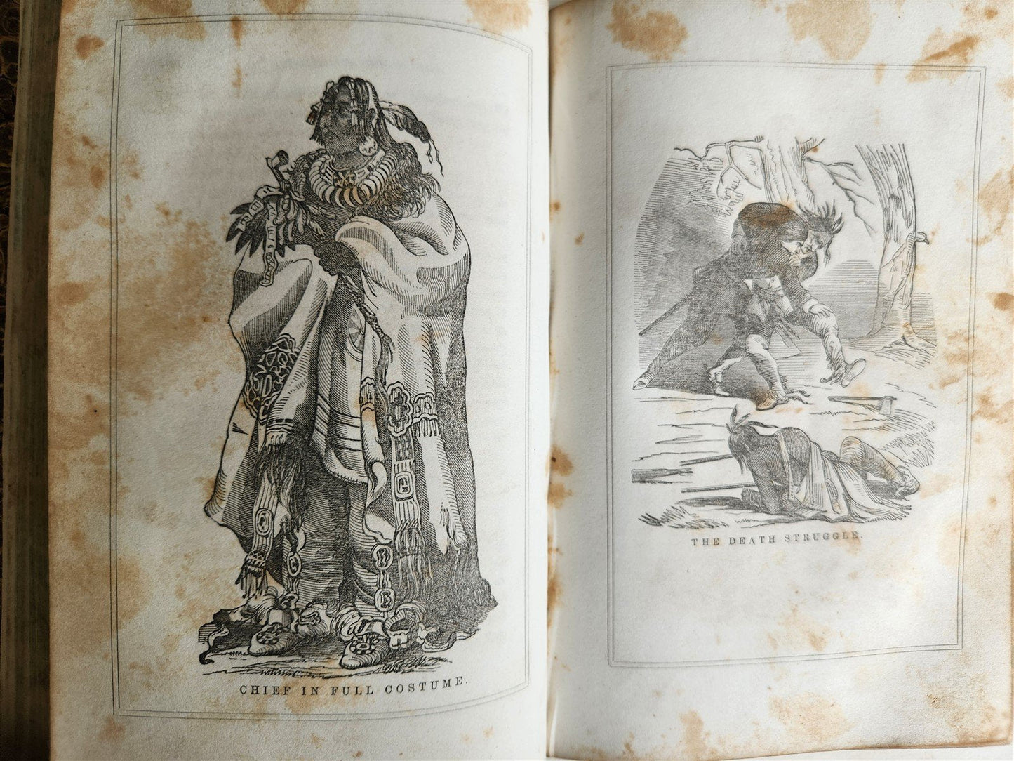1856 PRAIRIES & ROCKY MONTAIN LIFE CALIFORNIA & OREGON TRAIL antique ILLUSTRATED