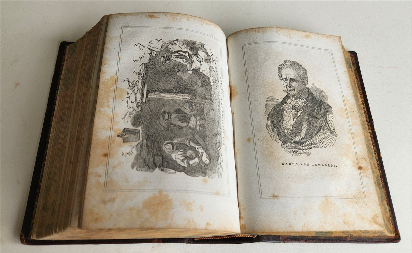 1856 PRAIRIES & ROCKY MONTAIN LIFE CALIFORNIA & OREGON TRAIL antique ILLUSTRATED