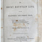 1856 PRAIRIES & ROCKY MONTAIN LIFE CALIFORNIA & OREGON TRAIL antique ILLUSTRATED