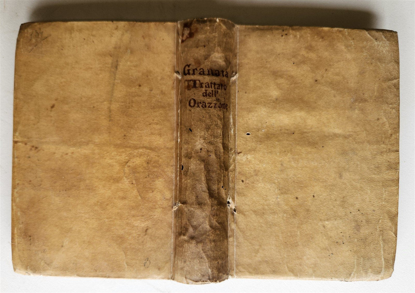 1561 LUIS de GRANADA TRATTATO DELL'ORATIONE ET MEDITATIONE antique VELLUM