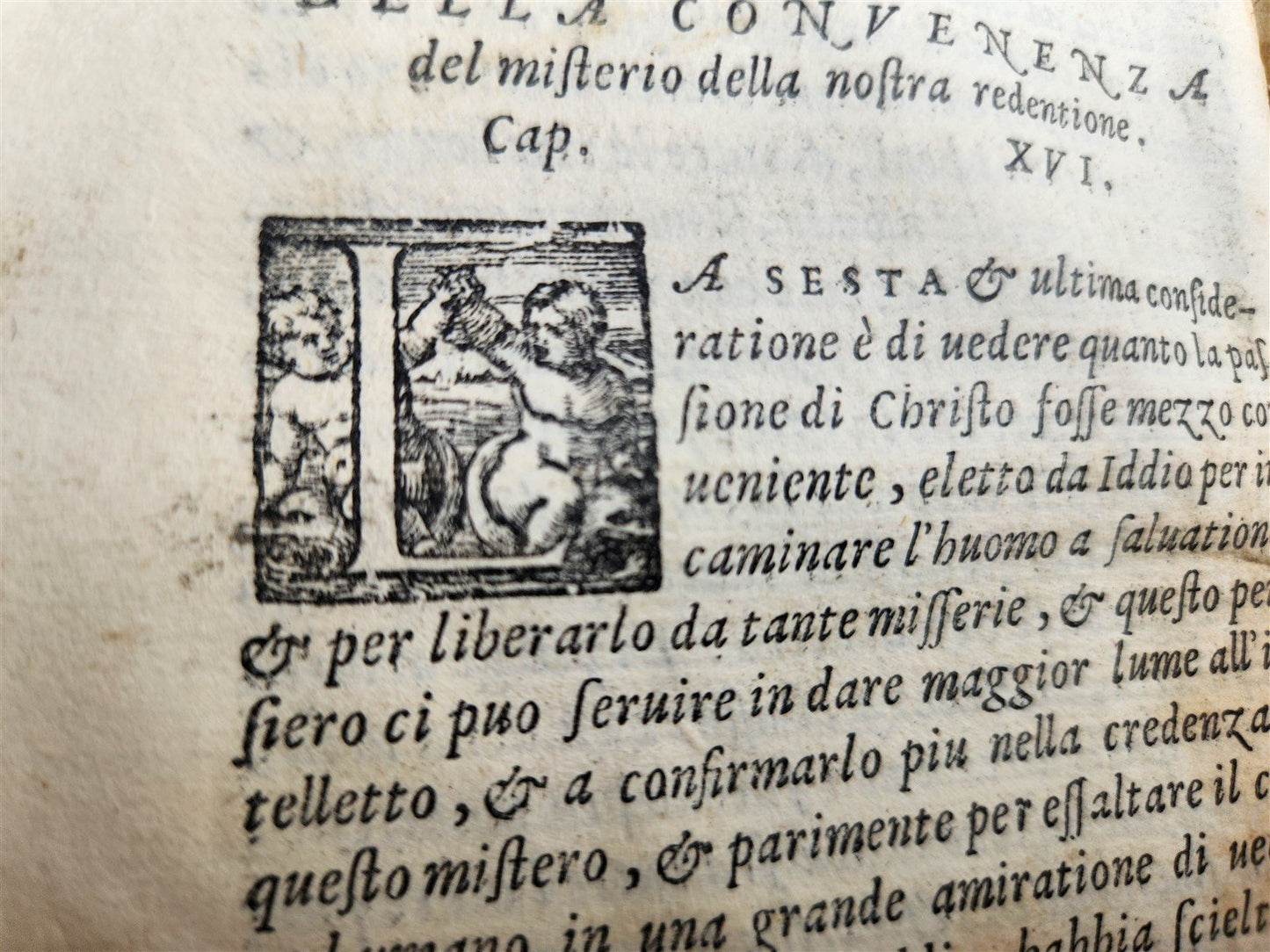 1561 LUIS de GRANADA TRATTATO DELL'ORATIONE ET MEDITATIONE antique VELLUM
