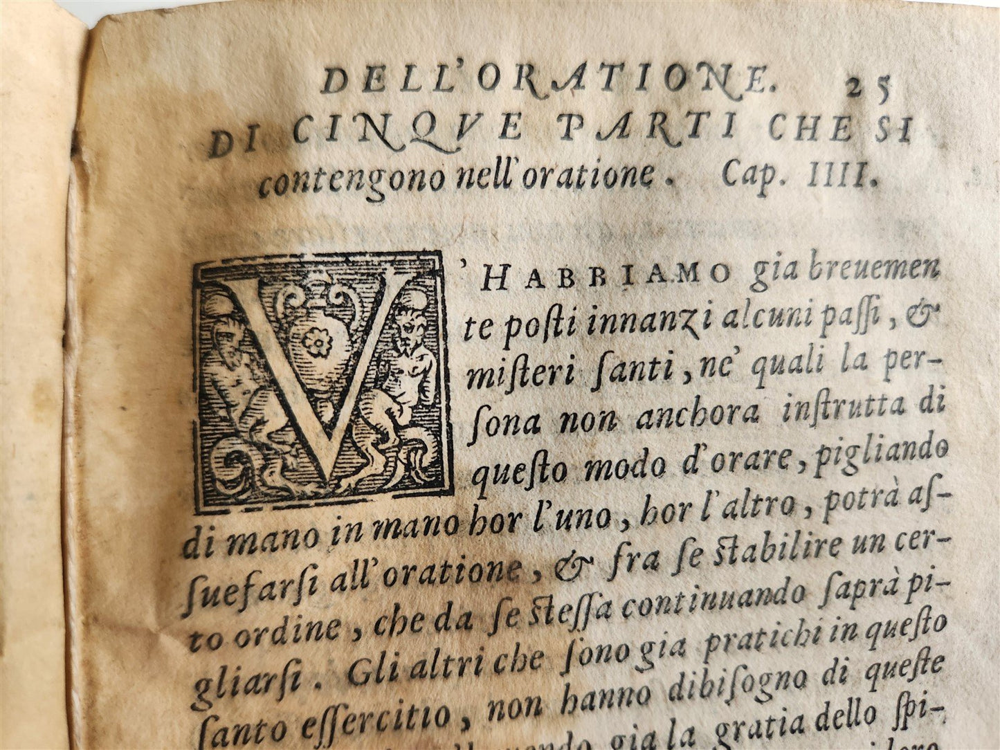 1561 LUIS de GRANADA TRATTATO DELL'ORATIONE ET MEDITATIONE antique VELLUM