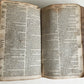 1636 BIBLE in ENGLISH OLD & NEW TESTAMENT antique ORIGINAL BINDING illustrated