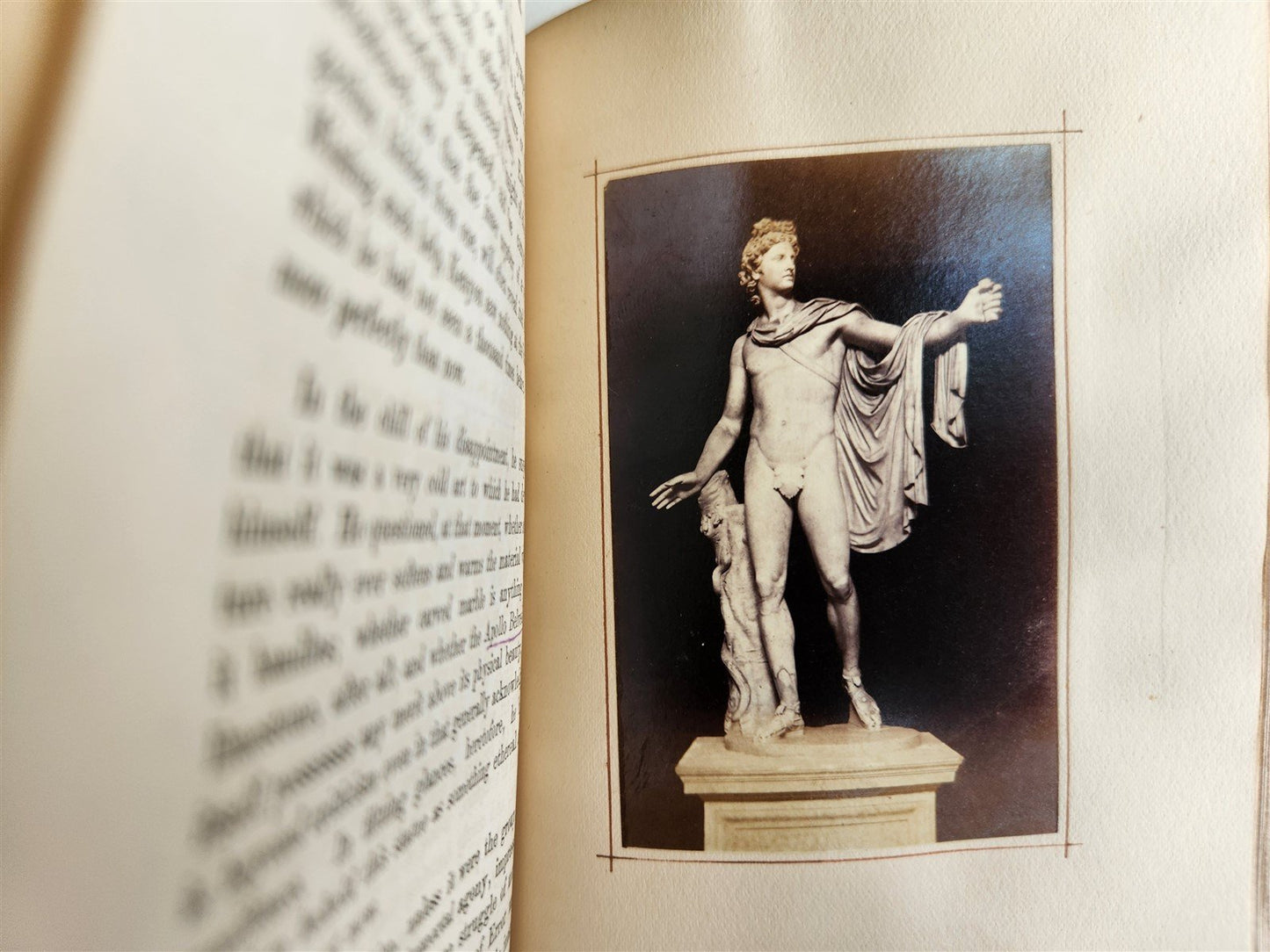 1860 TRANSFORMATION ROMANCE of MONTE BENI 2 VOLS antique PHOTO ILLUSTRATED