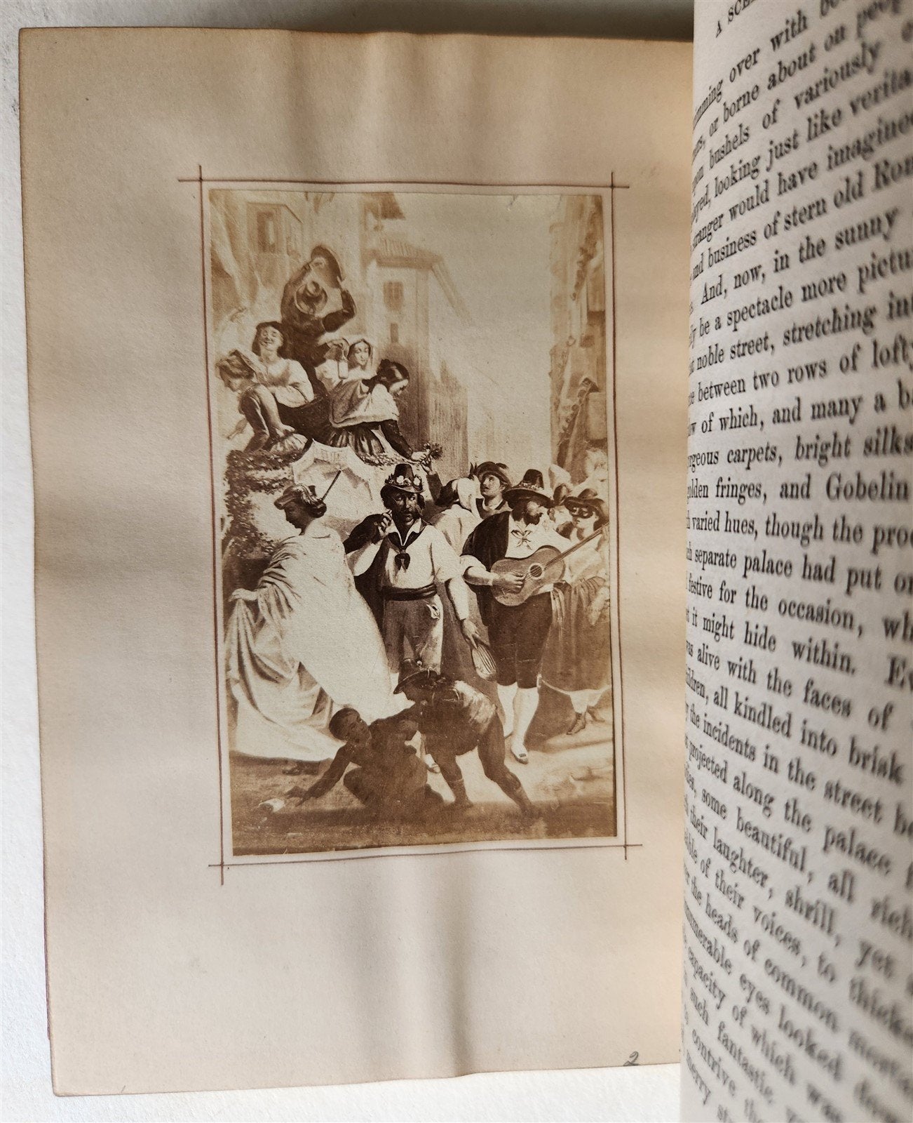 1860 TRANSFORMATION ROMANCE of MONTE BENI 2 VOLS antique PHOTO ILLUSTRATED