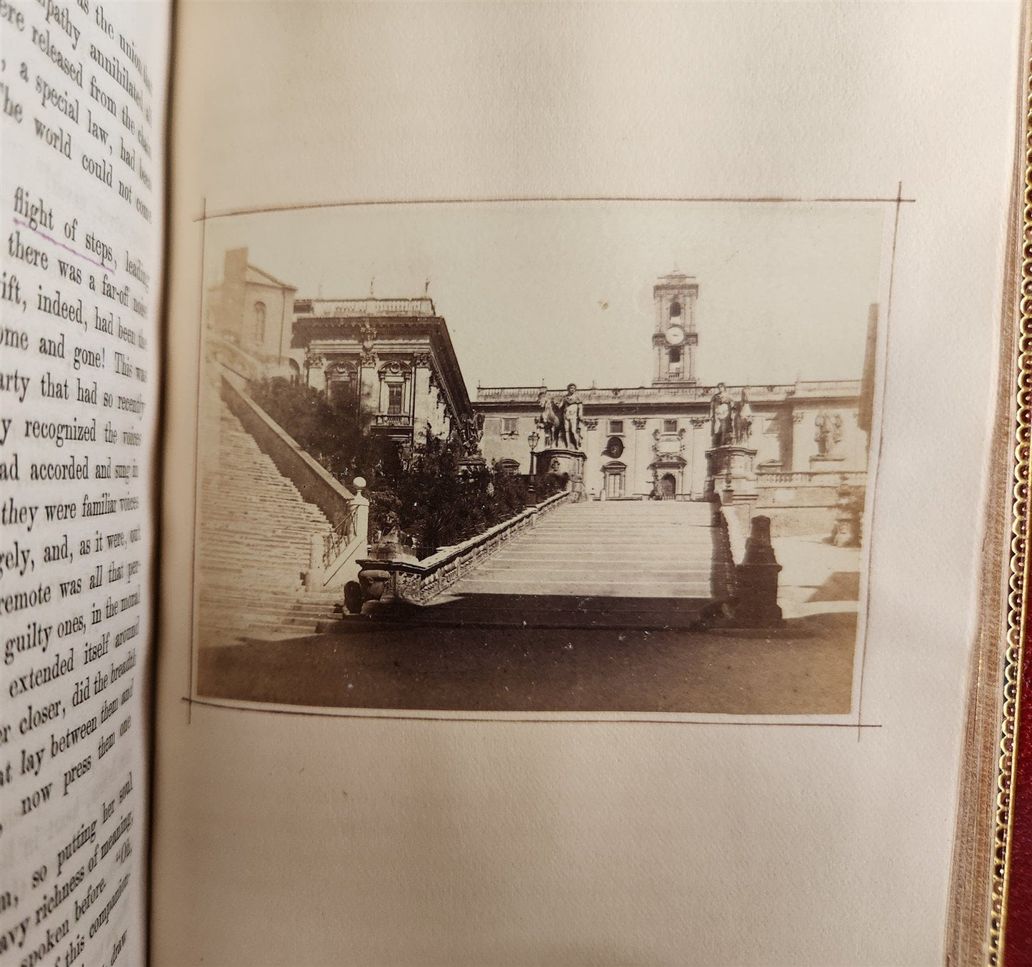 1860 TRANSFORMATION ROMANCE of MONTE BENI 2 VOLS antique PHOTO ILLUSTRATED