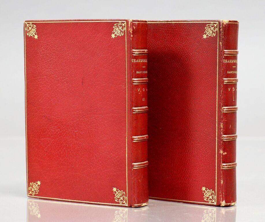 1860 TRANSFORMATION ROMANCE of MONTE BENI 2 VOLS antique PHOTO ILLUSTRATED