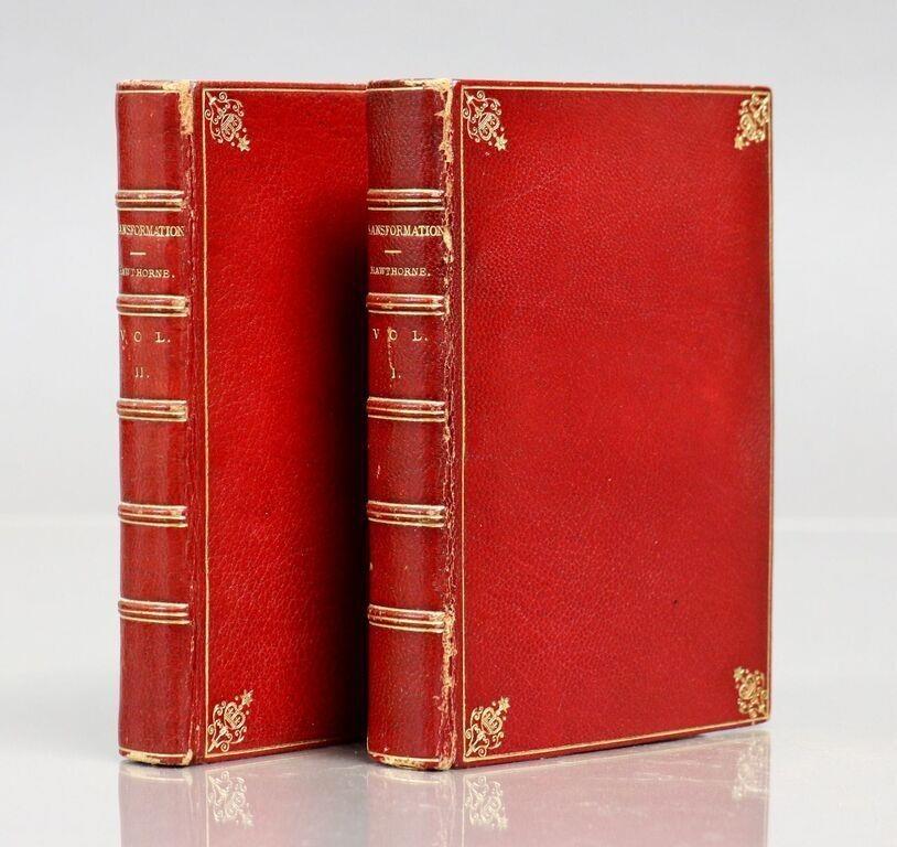 1860 TRANSFORMATION ROMANCE of MONTE BENI 2 VOLS antique PHOTO ILLUSTRATED