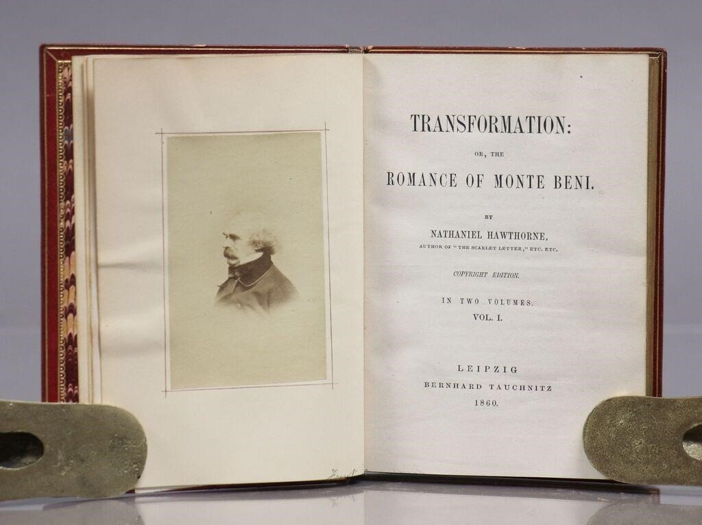 1860 TRANSFORMATION ROMANCE of MONTE BENI 2 VOLS antique PHOTO ILLUSTRATED