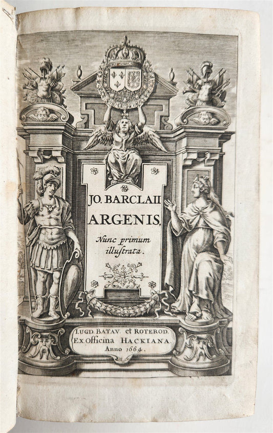 1664 ARGENIS by John Barclay ANTIQUE Scotland POLITICAL NOVEL
