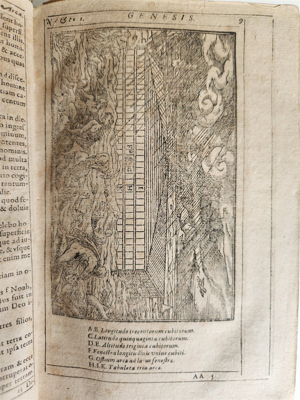 1600 BIBLE in LATIN ILLUSTRATED BIBLIA LATINA antique PIGSKIN BINDING 16th cent.
