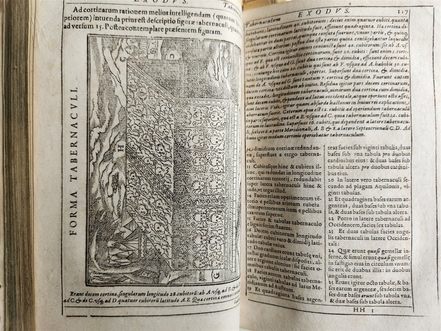 1600 BIBLE in LATIN ILLUSTRATED BIBLIA LATINA antique PIGSKIN BINDING 16th cent.