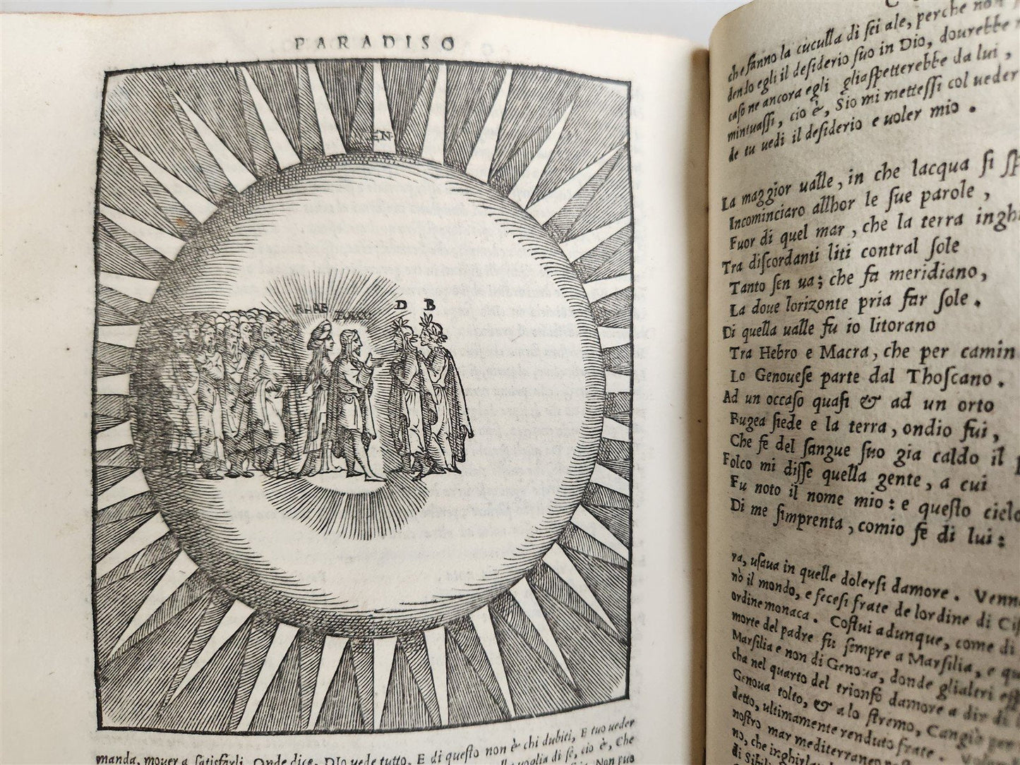 1544 DIVINE COMEDY by DANTE ALIGHIERI antique ILLUSTRATED 16th century SCARCE