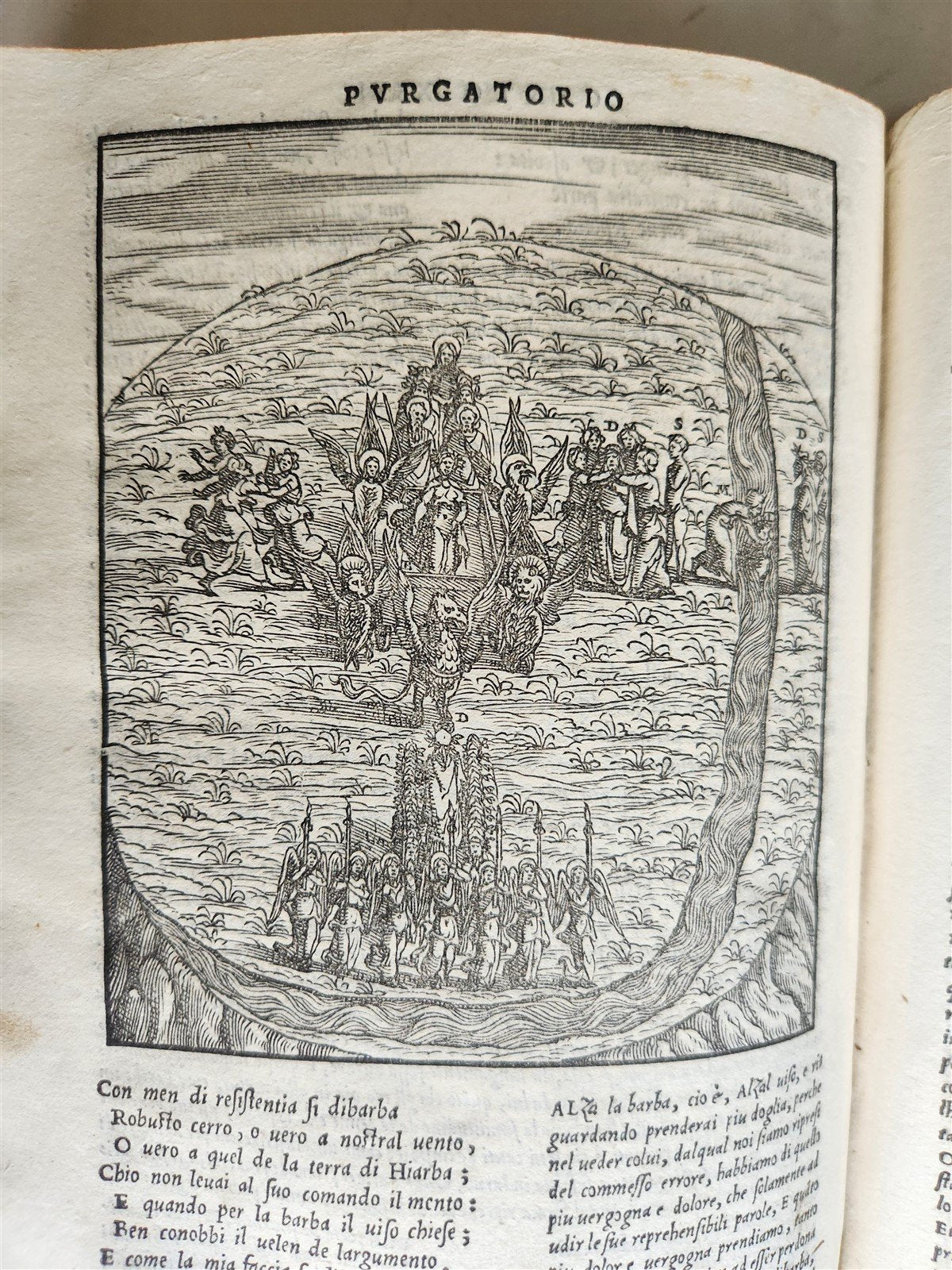 1544 DIVINE COMEDY by DANTE ALIGHIERI antique ILLUSTRATED 16th century SCARCE