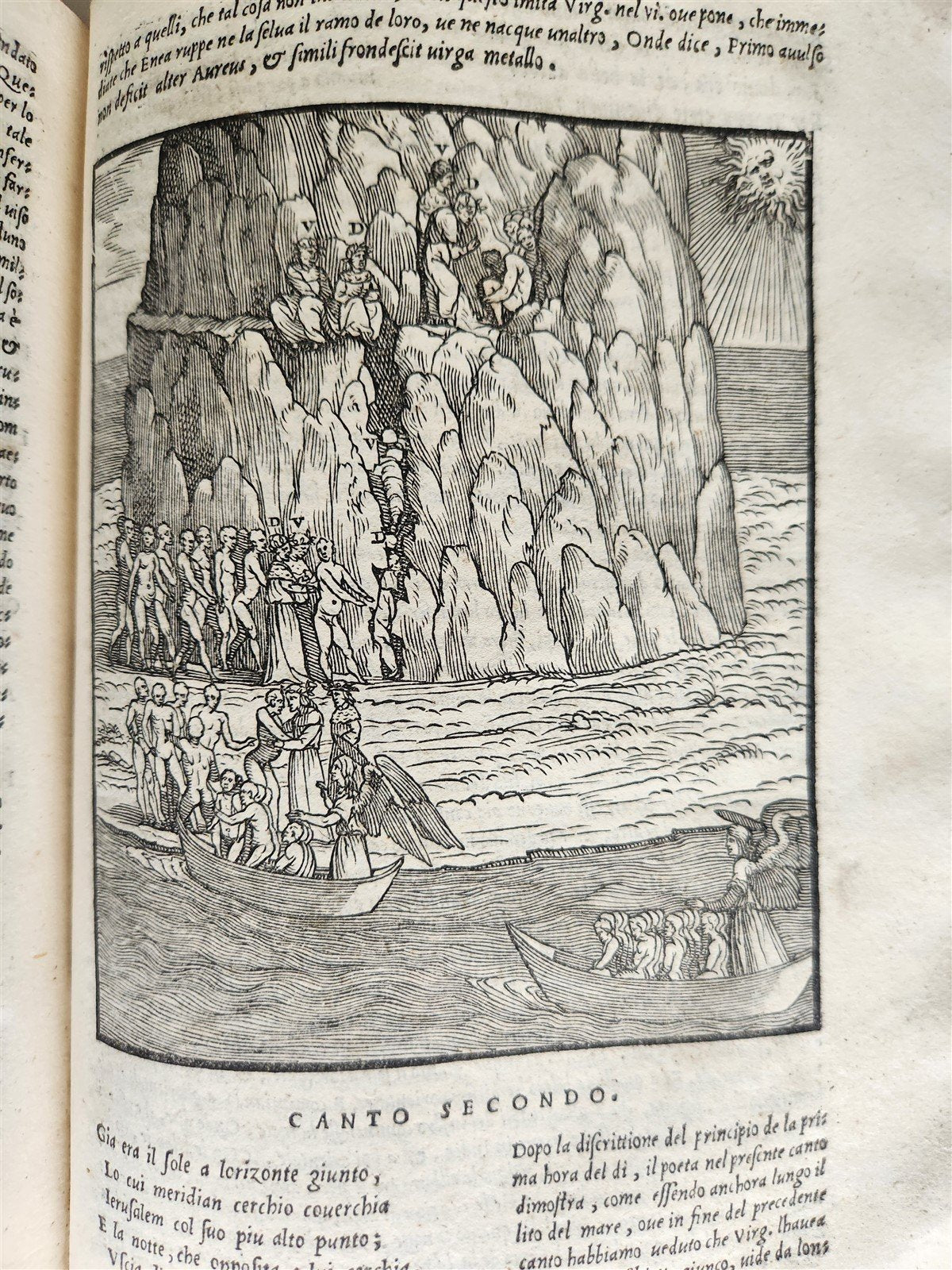 1544 DIVINE COMEDY by DANTE ALIGHIERI antique ILLUSTRATED 16th century SCARCE