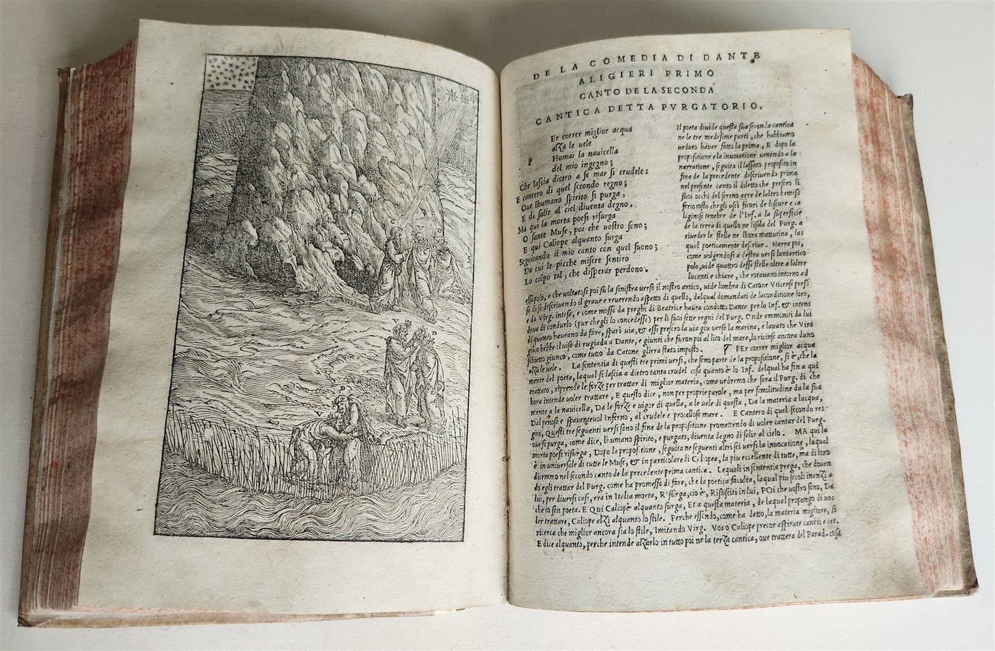 1544 DIVINE COMEDY by DANTE ALIGHIERI antique ILLUSTRATED 16th century SCARCE