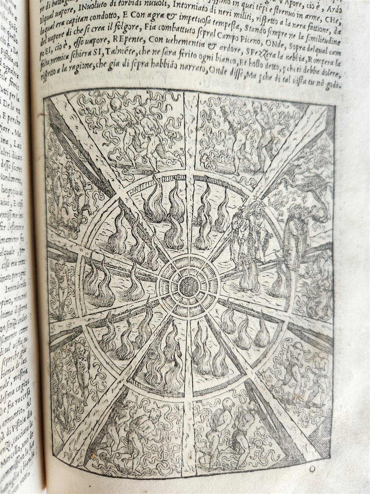 1544 DIVINE COMEDY by DANTE ALIGHIERI antique ILLUSTRATED 16th century SCARCE