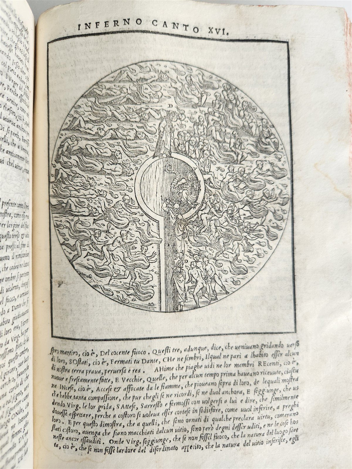 1544 DIVINE COMEDY by DANTE ALIGHIERI antique ILLUSTRATED 16th century SCARCE
